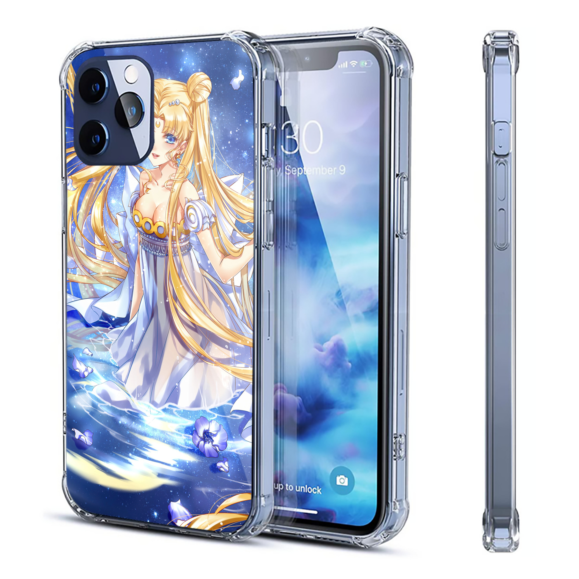 （画像用） 美少女戦士セーラームーン Sailor Moon 【iPhone 12シリーズ対応】透明スマホケース（クリアソフトケース）
